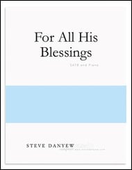 For All His Blessings SATB choral sheet music cover Thumbnail